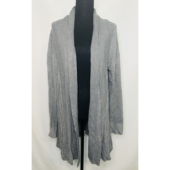 NY‎ Collection Woman Gray Open Front Long Sleeve Cardigan Plus Size 1X NWT - Picture 1 of 8